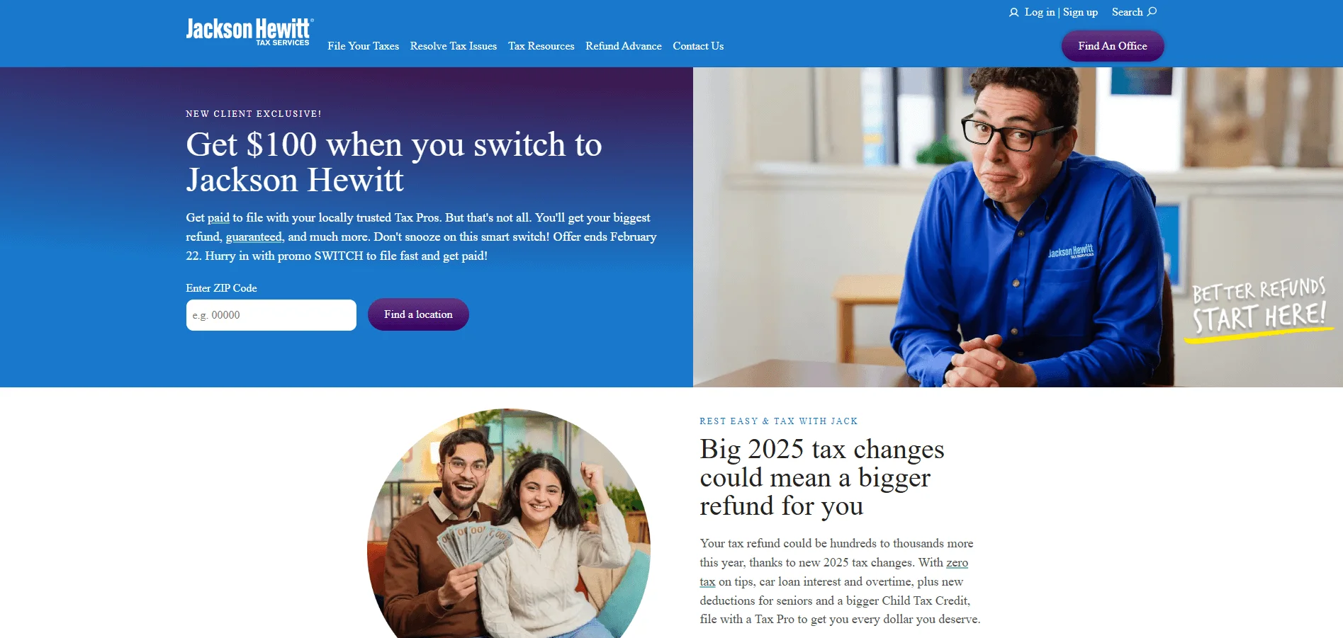 Jackson Hewitt AI Filing