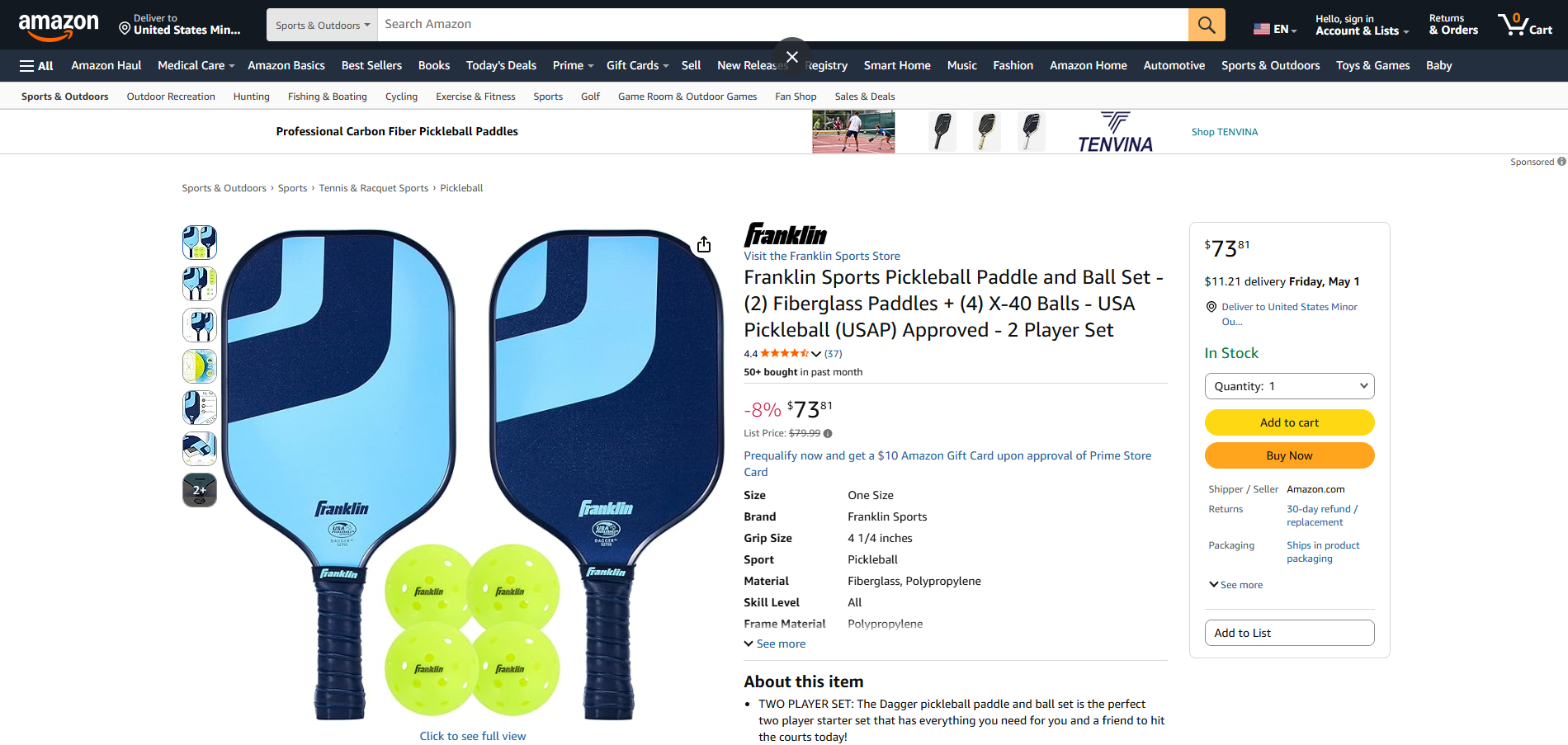 Franklin X-40 Paddle